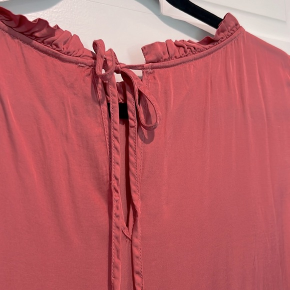 XCVI Shelly Satin Persephone Dress NWT - Dusty Mauve Pink Large Tank Drop Waist - Picture 5 of 6